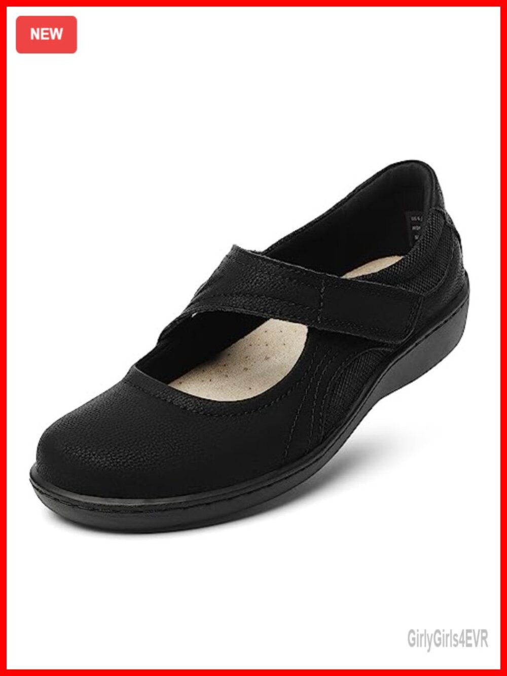 Classic Mary Jane Flats Casual Dress Shoes Cute Closed Toe Slip On Lightweight